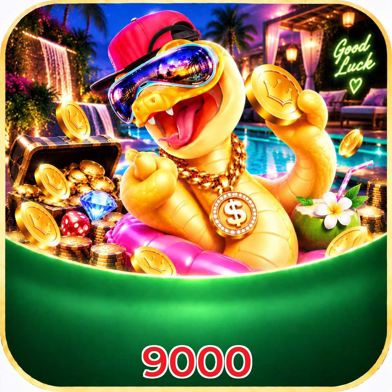 Interface de jogos na 9000 incluindo Plushie Frenzy